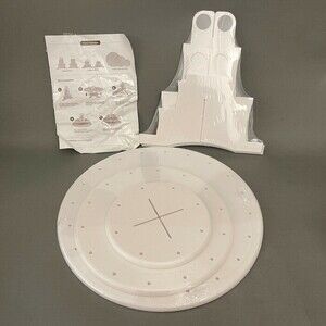 Sweet Creations Cake Pops Tiered Round Stand White Plastic Sealed